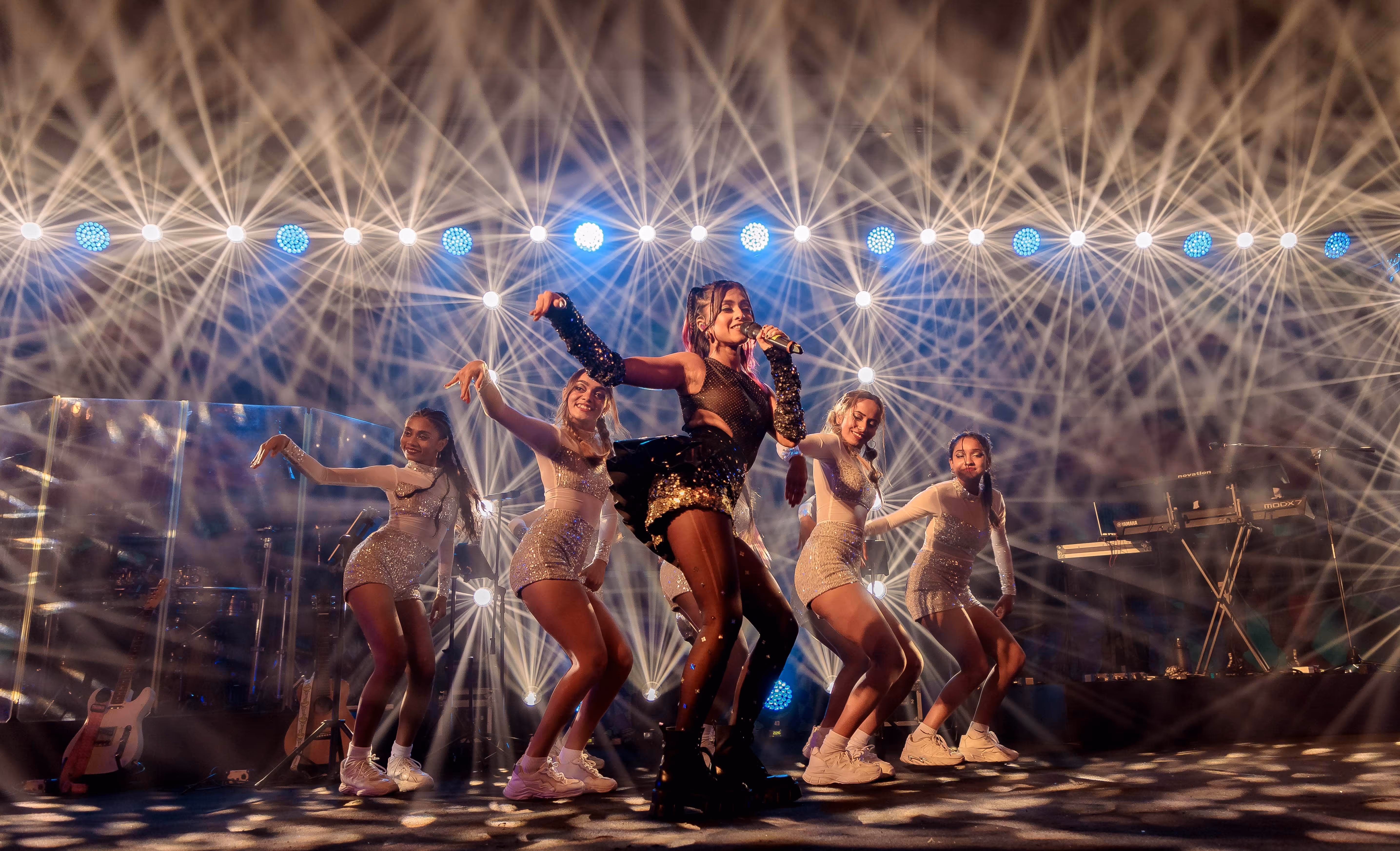 Yohani Performing on Stage